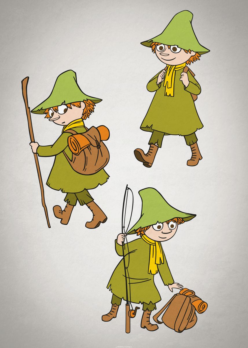 Snufkin' Poster by Moomin Animation | Displate