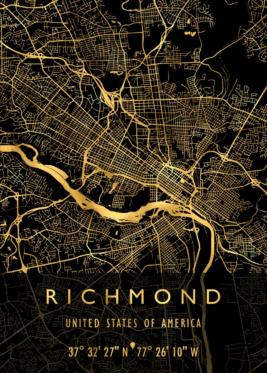 RICHMOND MAP USA Poster By Artistic Paradigms Displate   Eb49c61a048059d9db1d344ae462279e C4b20bd7a1ac3521177668ba257f666a 