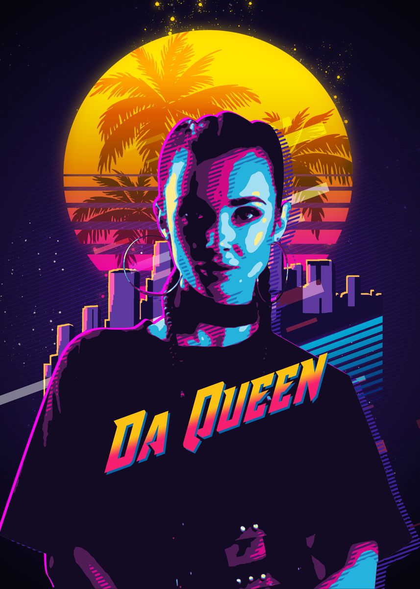 'dj da queen' Poster by Bestselling Music Posters | Displate