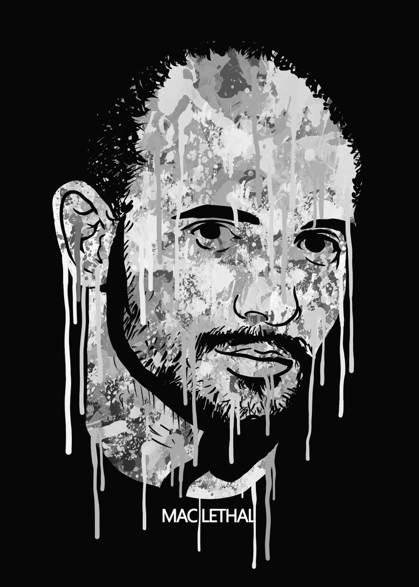 'RAPPER MAC LETHAL' Poster, picture, metal print, paint by RAMRAM ...