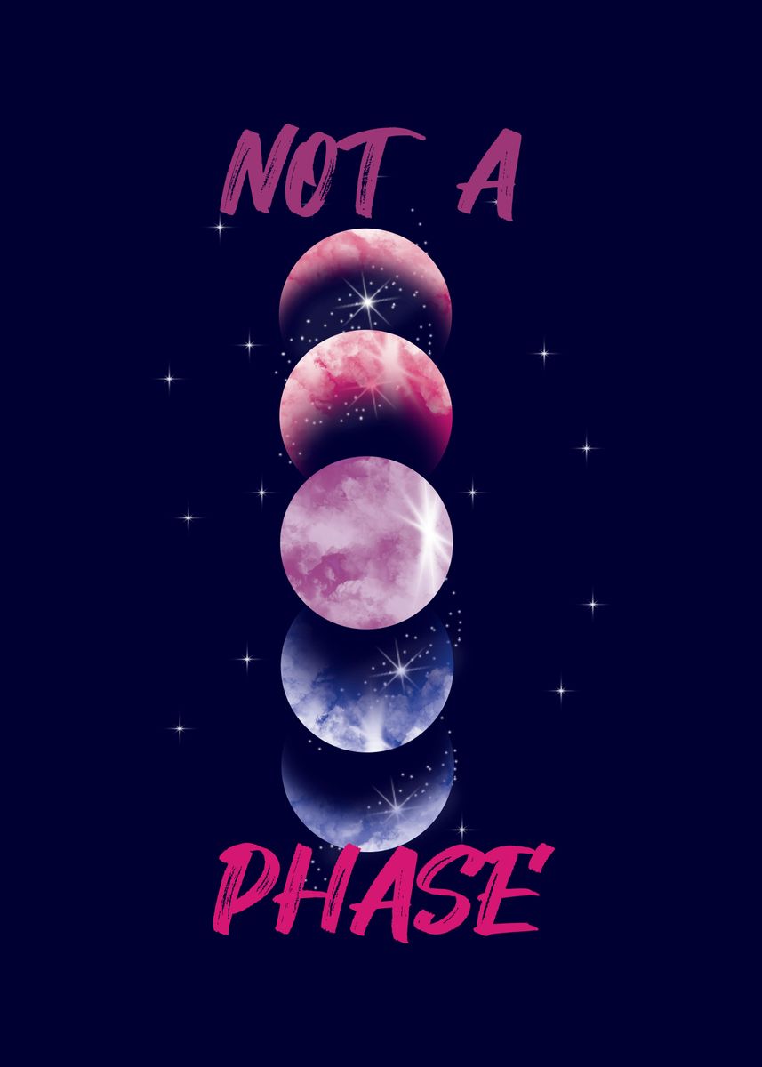 'Not Phase Equality Bi LGBT' Poster, picture, metal print, paint by ...