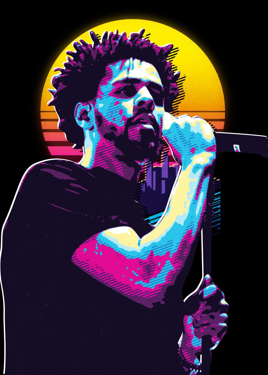 J Cole Poster By Dee Wii Displate 