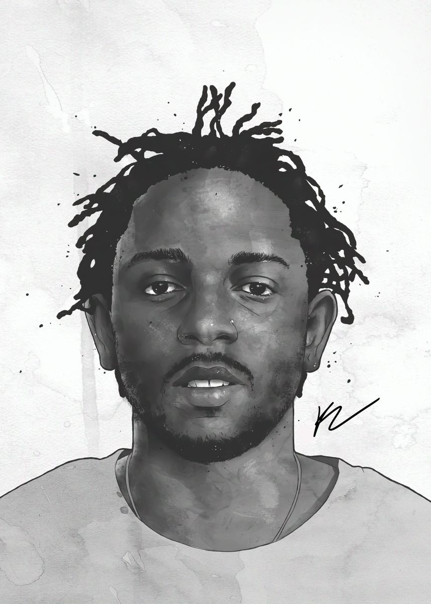 'Kendrick Lamar' Poster, picture, metal print, paint by Dat Luong ...