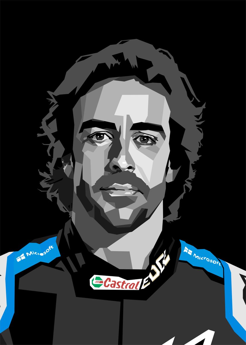 'Fernando Alonso' Poster by ega haidar | Displate