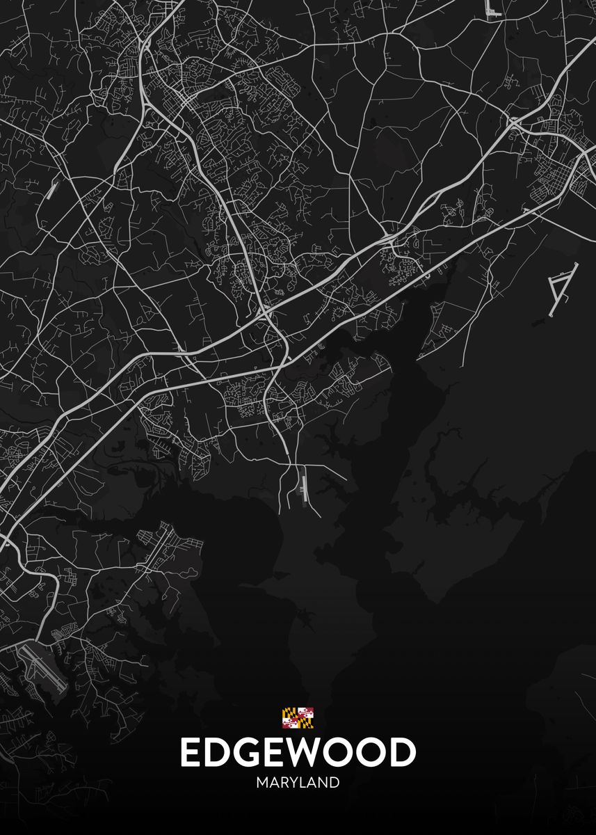 'Edgewood MD' Poster by IMR Designs Displate