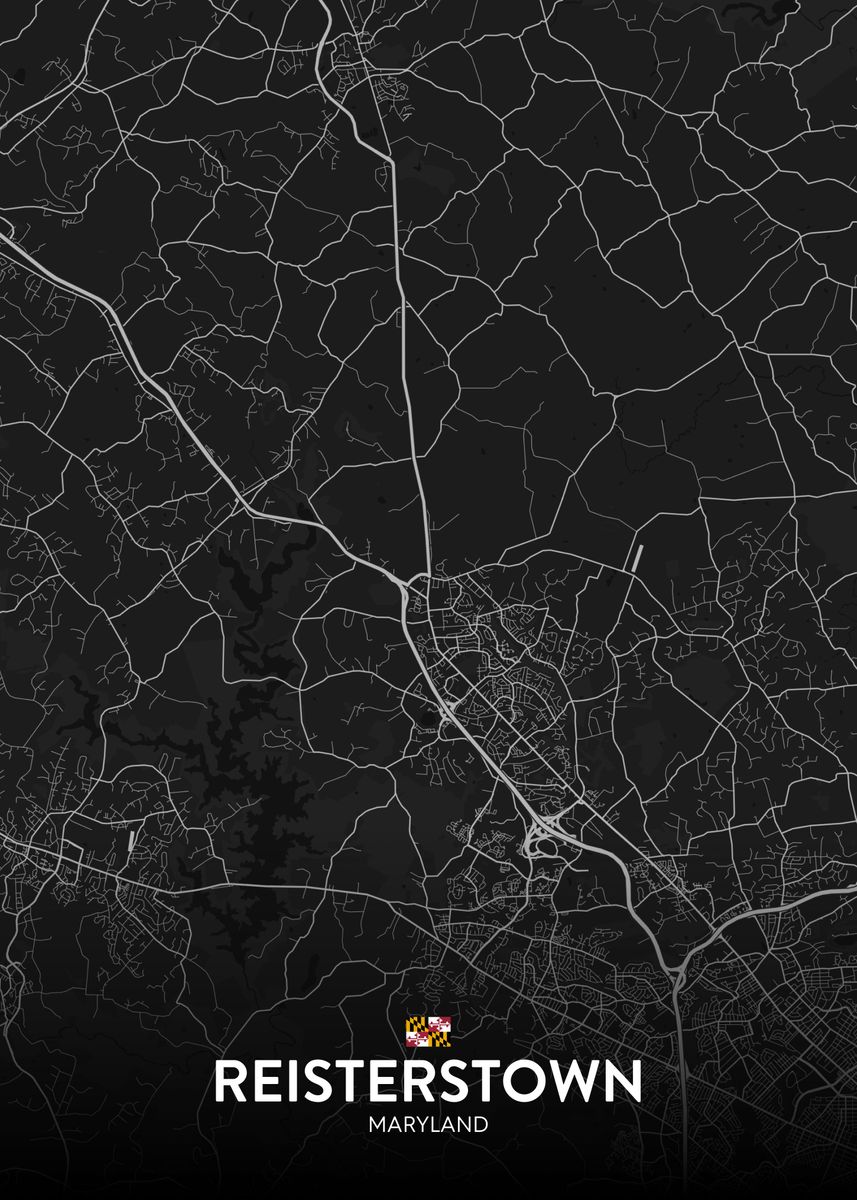 'Reisterstown MD' Poster by IMR Designs Displate