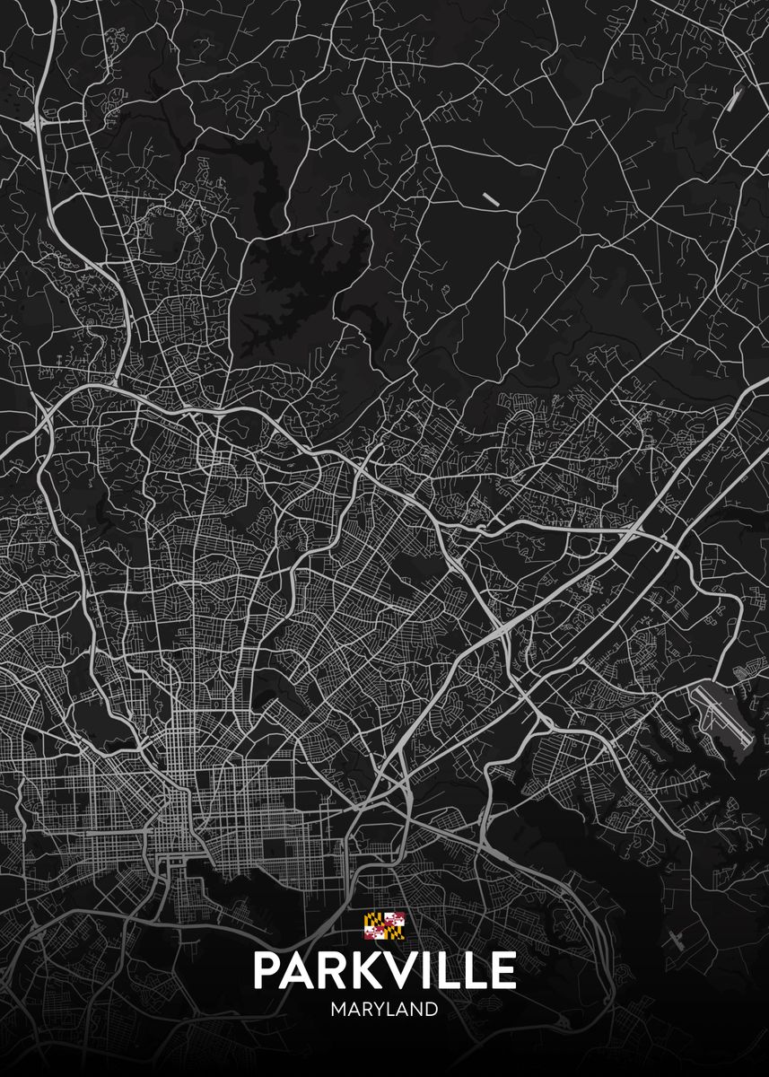 'Parkville MD' Poster by IMR Designs Displate