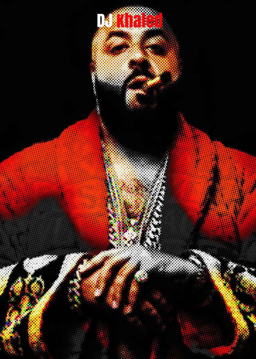 'dj khaled' Poster, picture, metal print, paint by UltraSnail | Displate