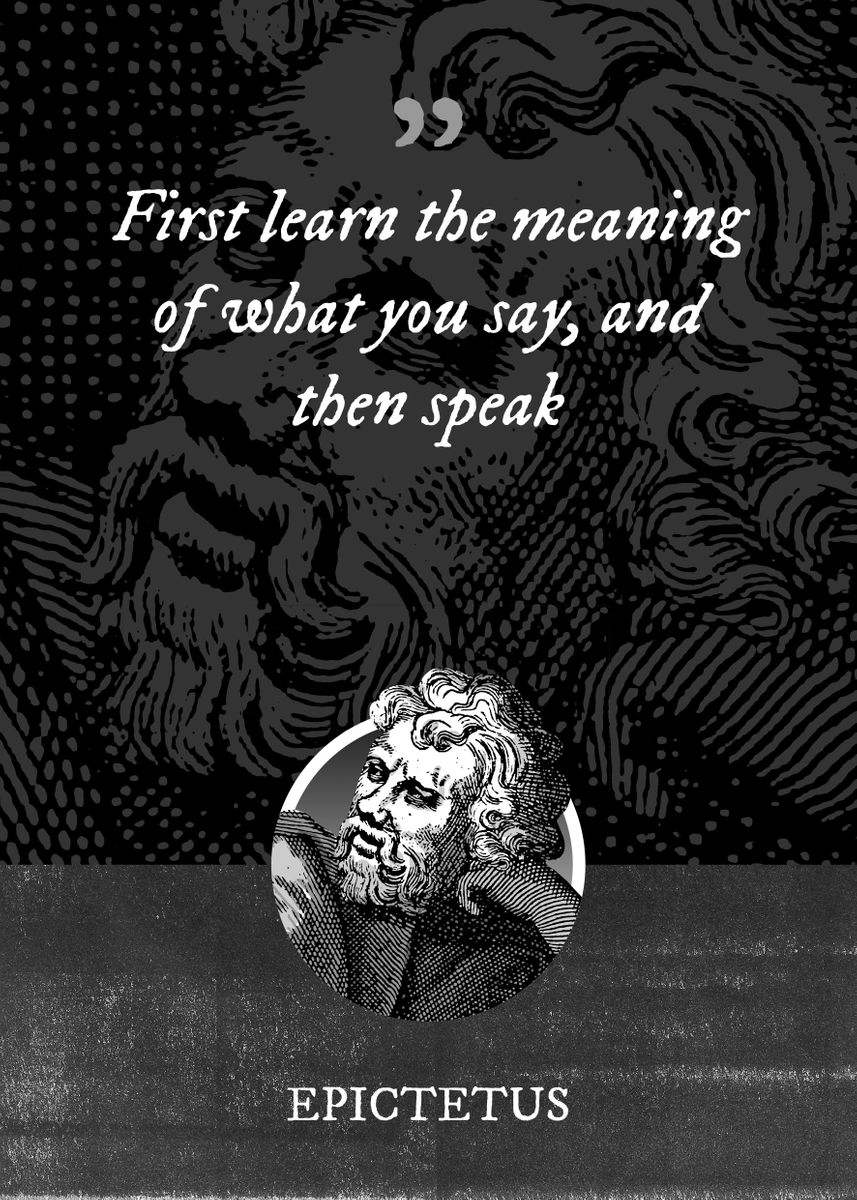 'First learn the meaning of' Poster by Syahrasi | Displate