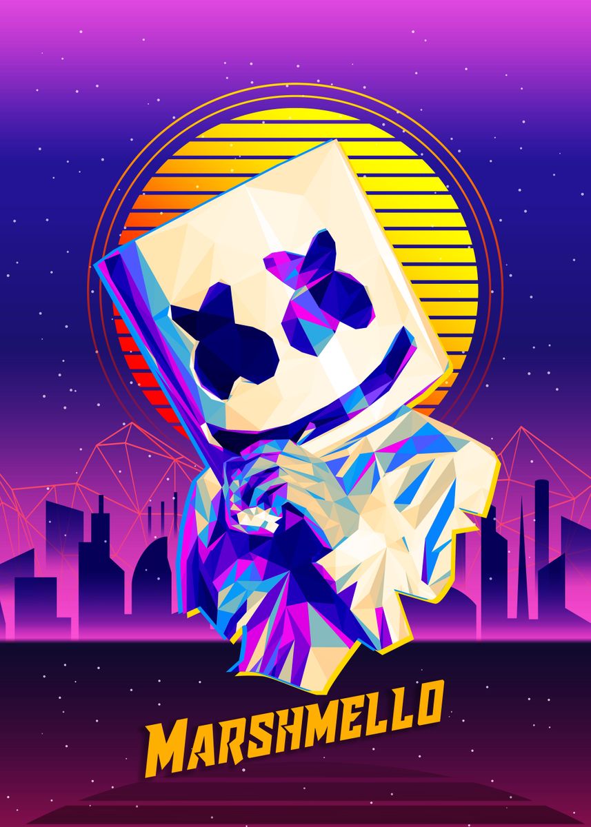 Marshmello Poster By Most Popular Cult Posters Displate Hot Sex Picture