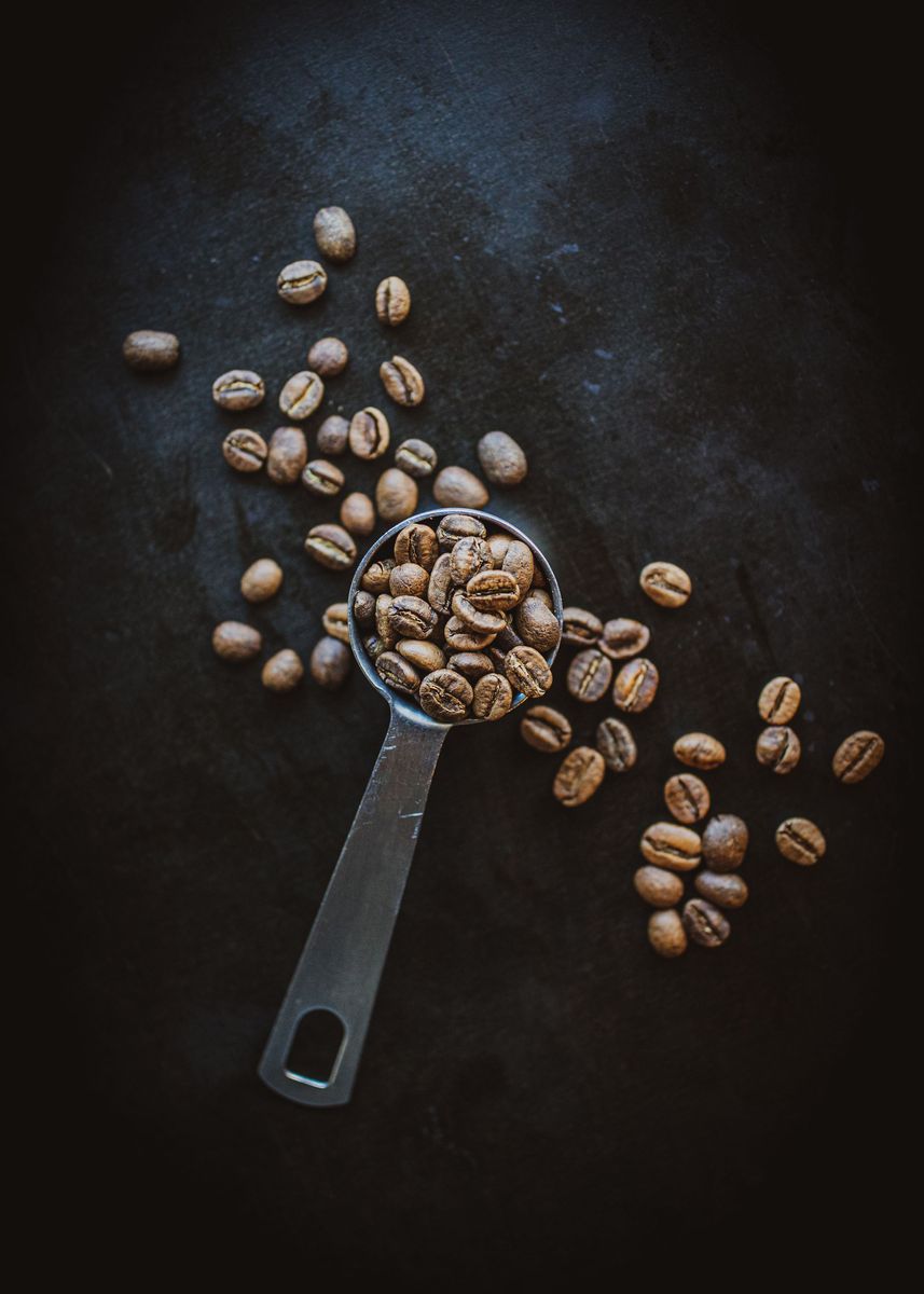 'green coffee bean quality ' Poster, picture, metal print, paint by Photomu Displate