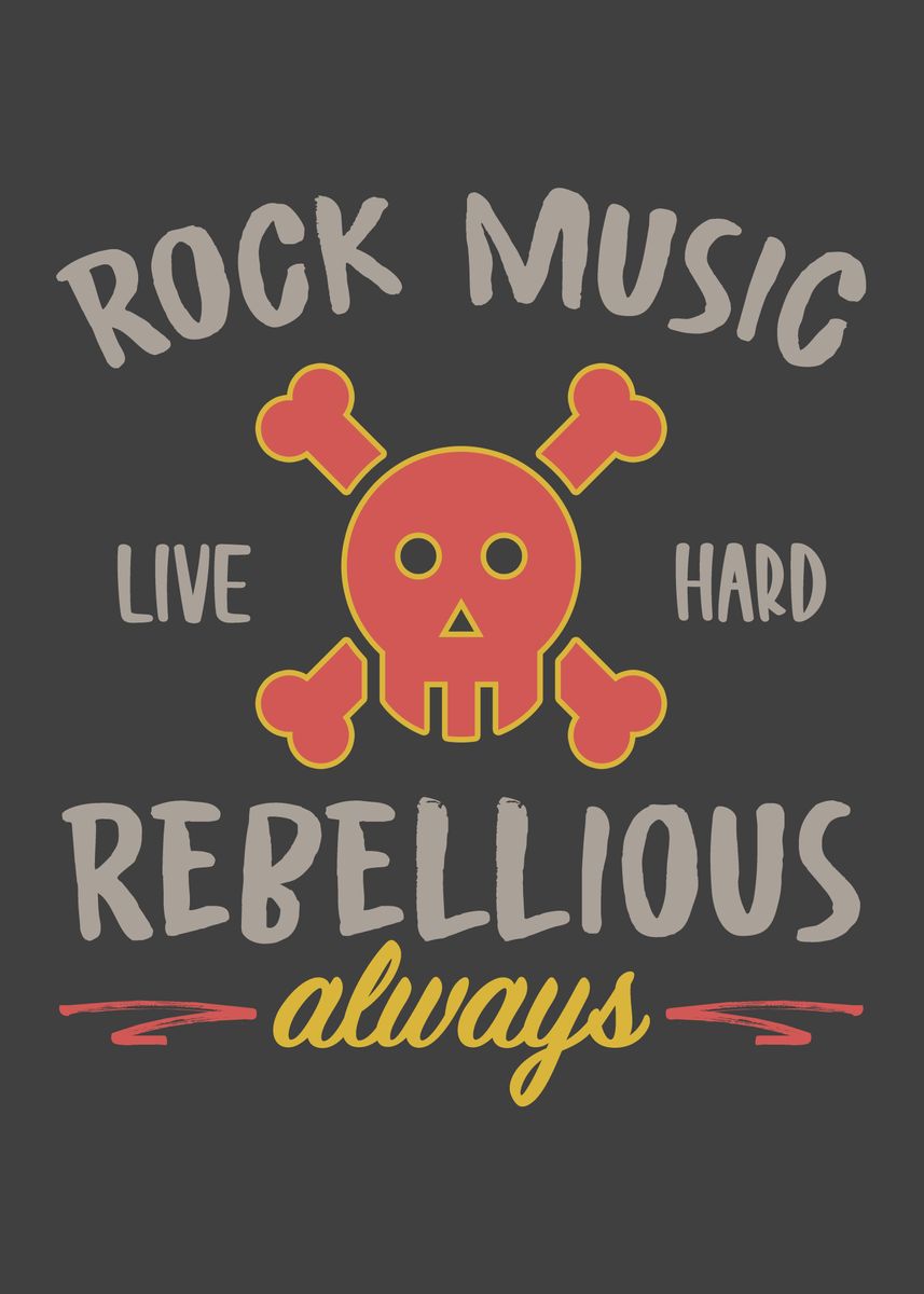 Rock Music Live Hard Poster Picture Metal Print Paint By rock-music-live-hard-poster-picture-metal-print-paint-by