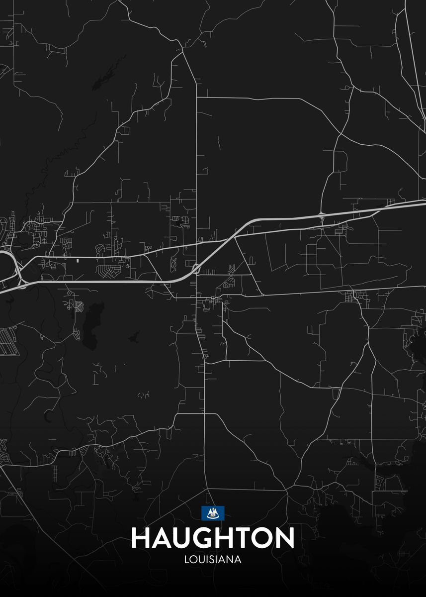 'Haughton LA' Poster by IMR Designs Displate