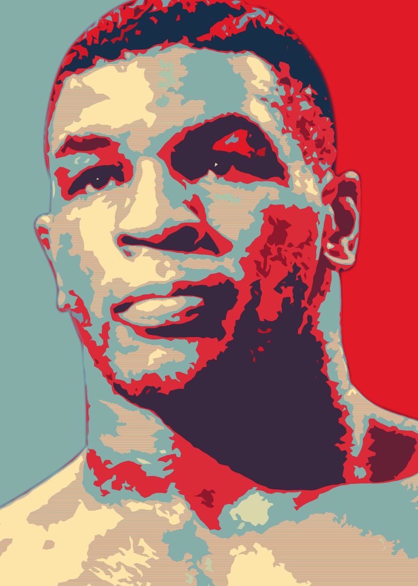 'Mike Tyson Boxer' Poster, picture, metal print, paint by Ademba Boy ...