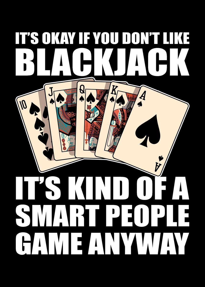 'Funny Blackjack Gambling' Poster by FunnyGifts Displate