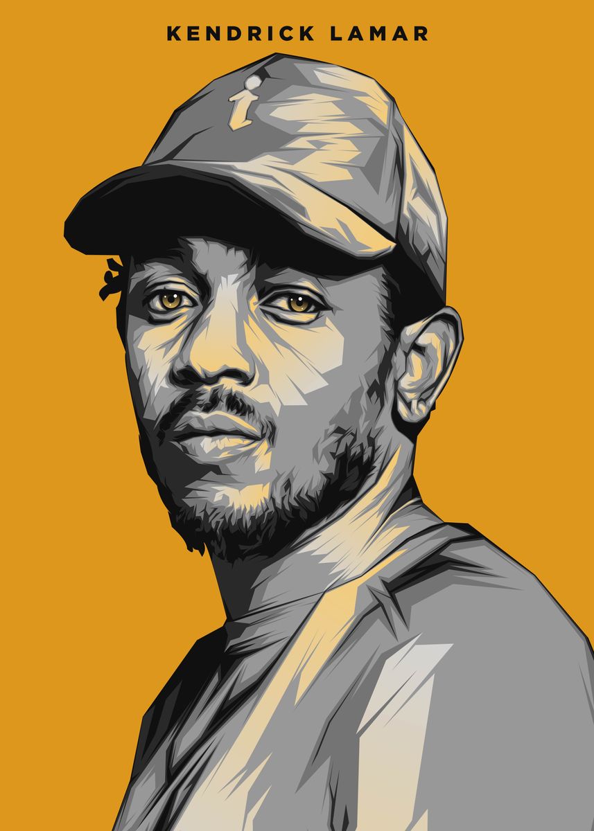 'Kendrick Lamar Rap Music' Poster, picture, metal print, paint by Lucky ...
