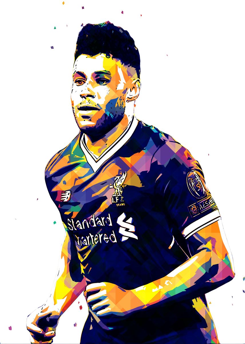 'Alex Oxlade Chamberlain' Poster by RobertHall Studio | Displate