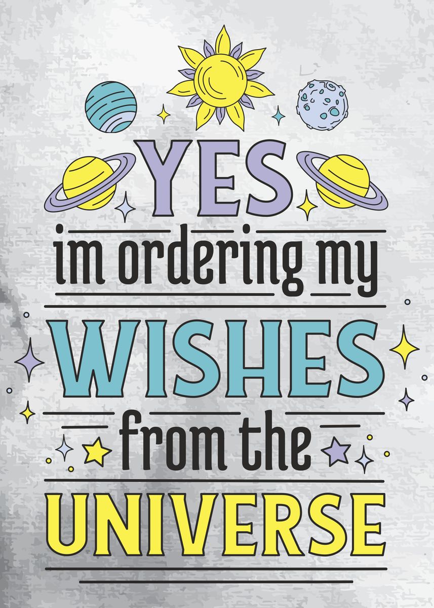'Wishes Universe' Poster by StonerPlates Displate