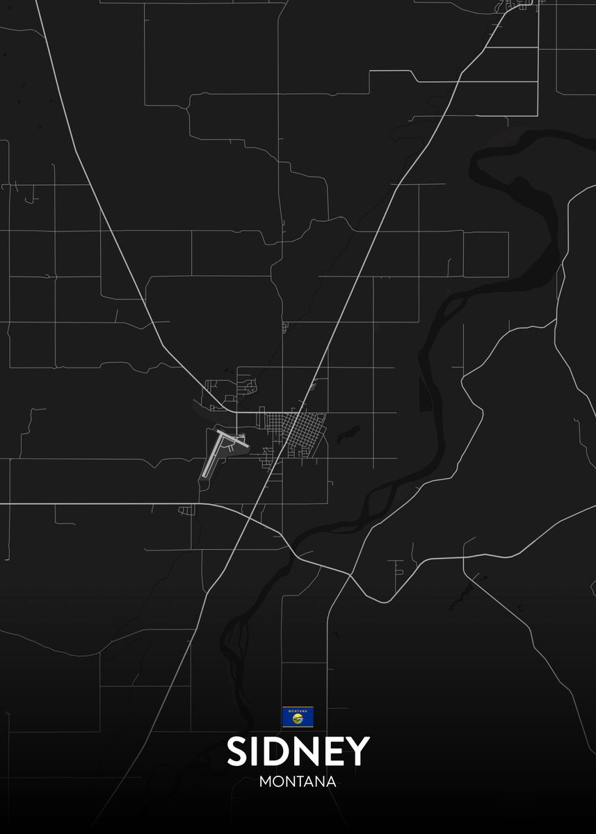 'Sidney MT' Poster by IMR Designs Displate