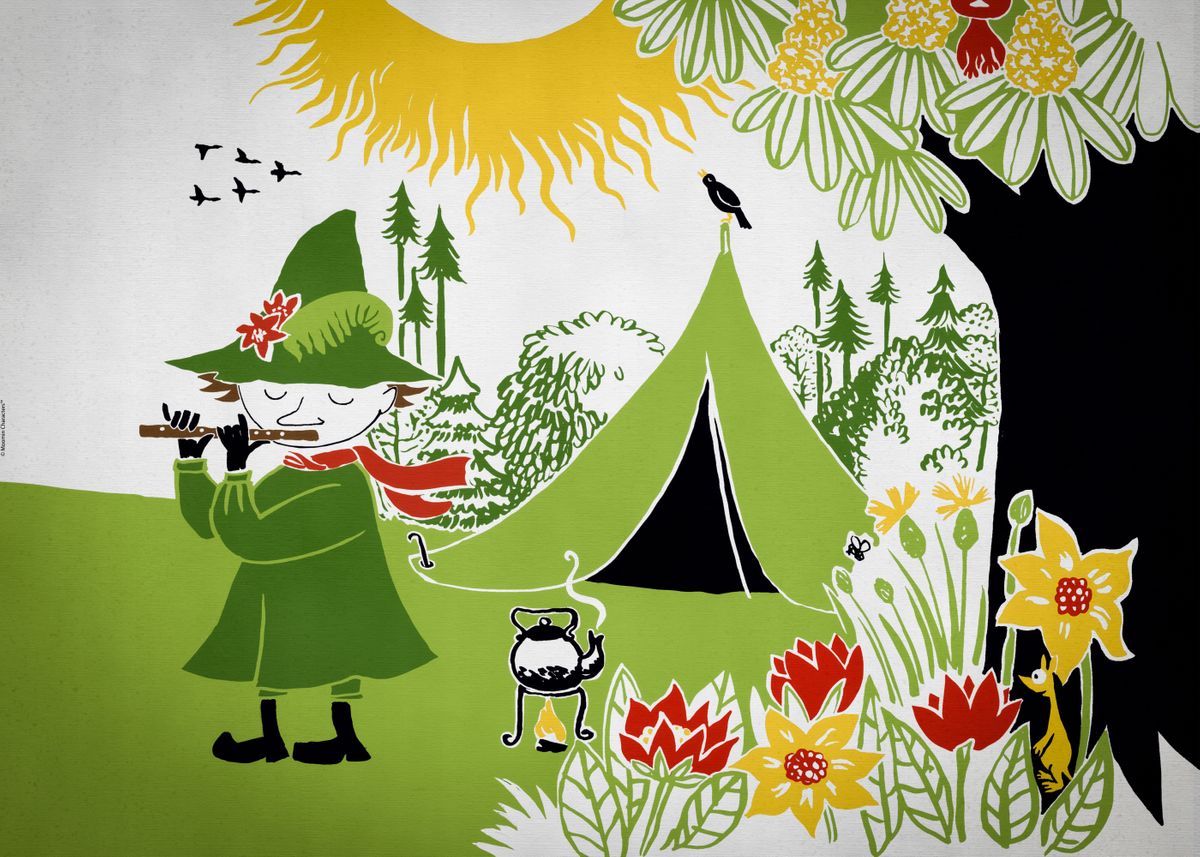 Snufkin' Poster by Moomin Classic | Displate