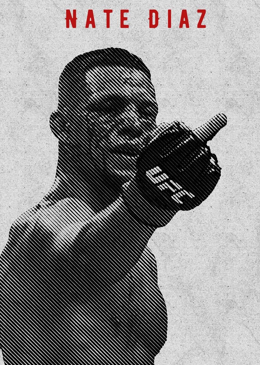 'Nate Diaz' Poster by Trending Collections | Displate