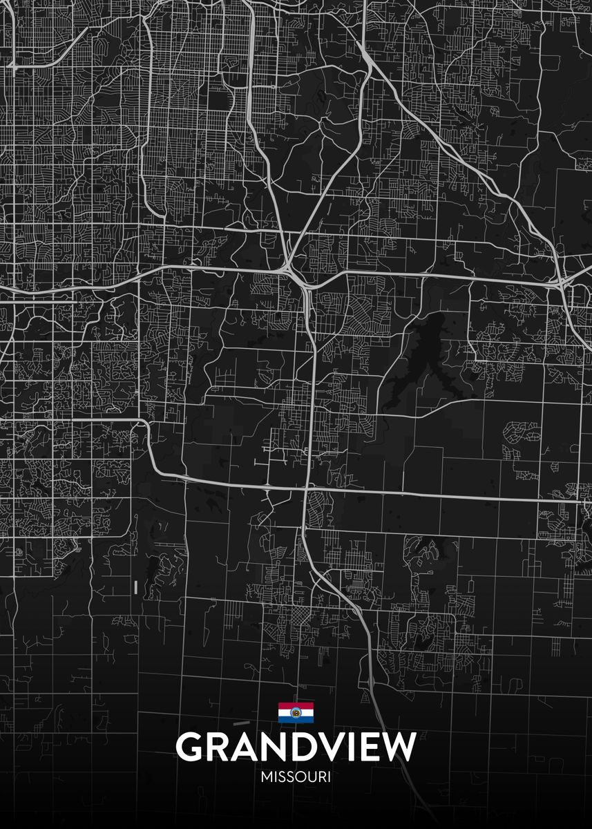 'Grandview MO' Poster by IMR Designs Displate