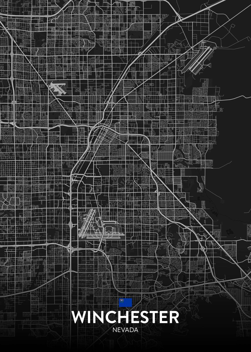 'Winchester NV' Poster, picture, metal print, paint by IMR Designs Displate