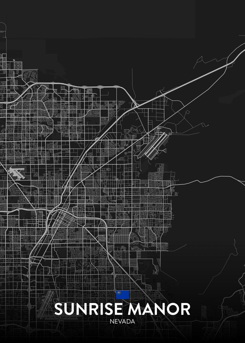 'Sunrise Manor NV' Poster by IMR Designs Displate