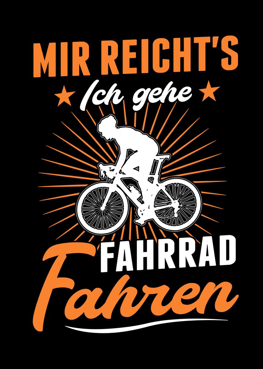 'Mir reichts Ich geh' Poster, picture, metal print, paint by