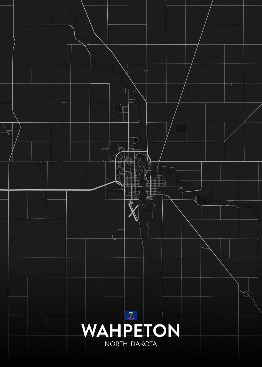 'Wahpeton ND' Poster by IMR Designs Displate