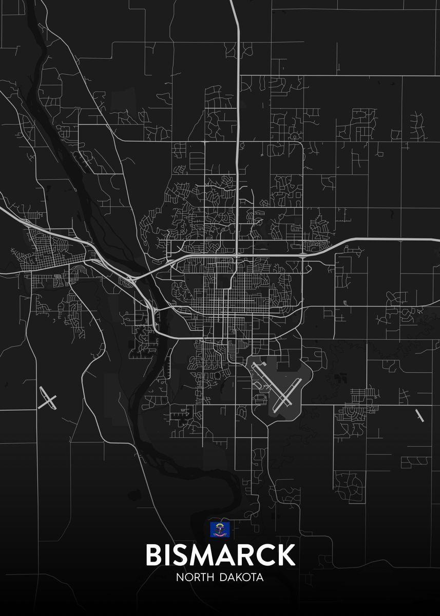 'Bismarck ND' Poster by IMR Designs Displate