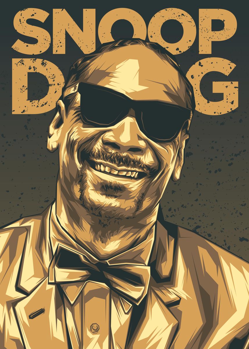 'Snoop Dogg Rapper Hip Hop' Poster, picture, metal print, paint by ...