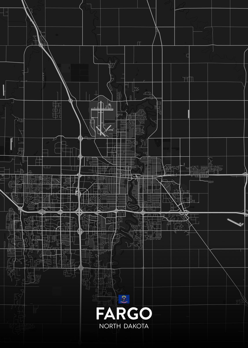 'Fargo ND' Poster, picture, metal print, paint by IMR Designs | Displate