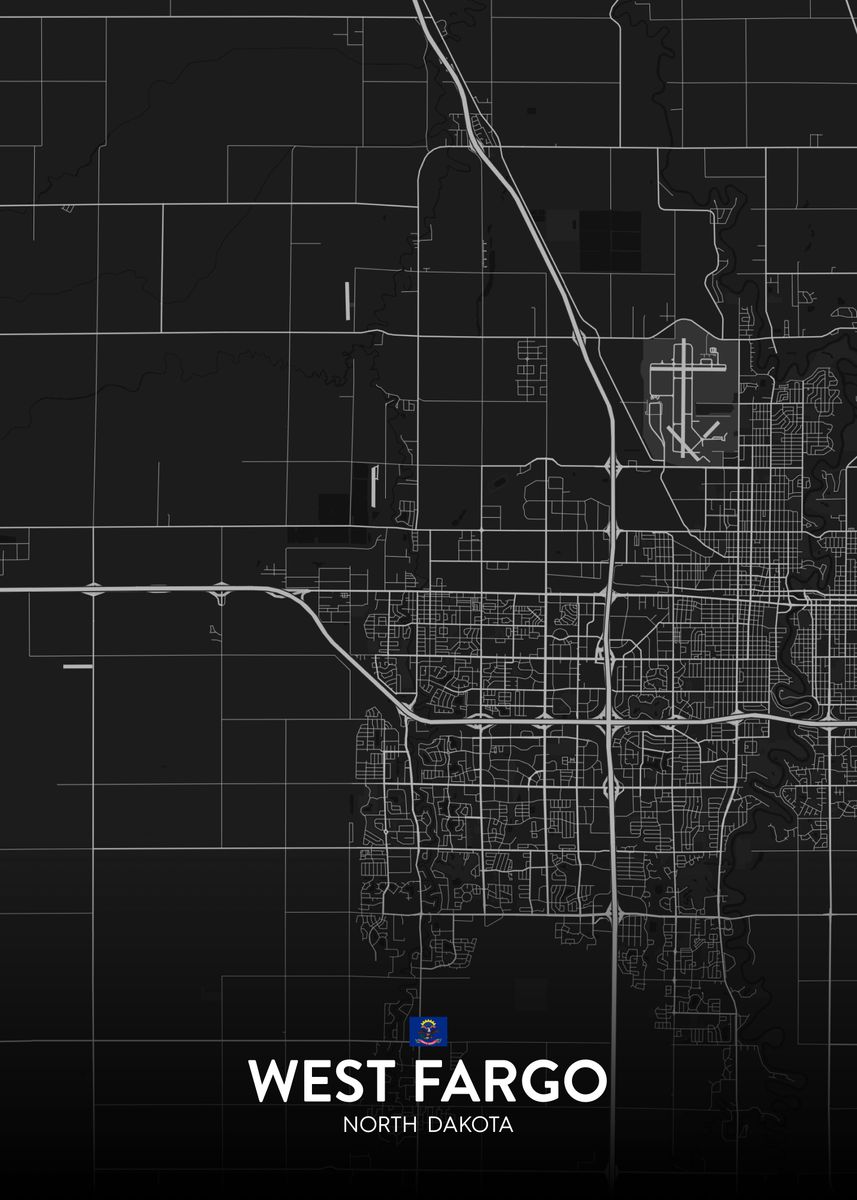 'West Fargo ND' Poster by IMR Designs Displate