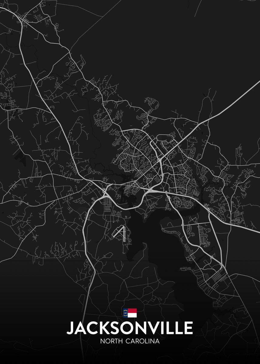 'Jacksonville NC' Poster by IMR Designs Displate
