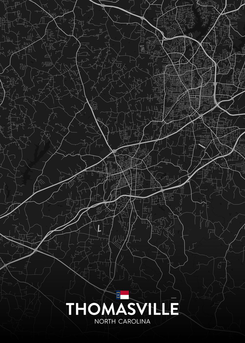 'Thomasville NC' Poster by IMR Designs Displate