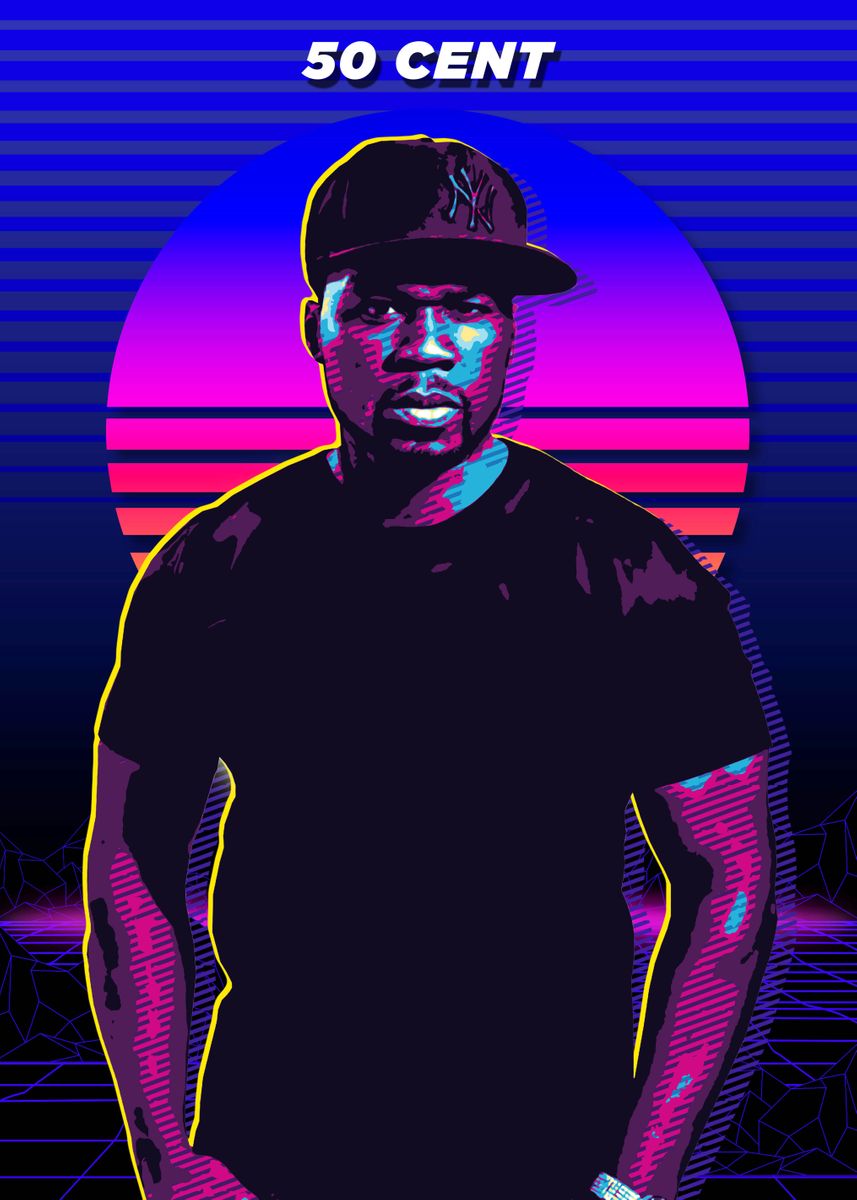 '50 cent' Poster, picture, metal print, paint by Top Collection Metalic ...