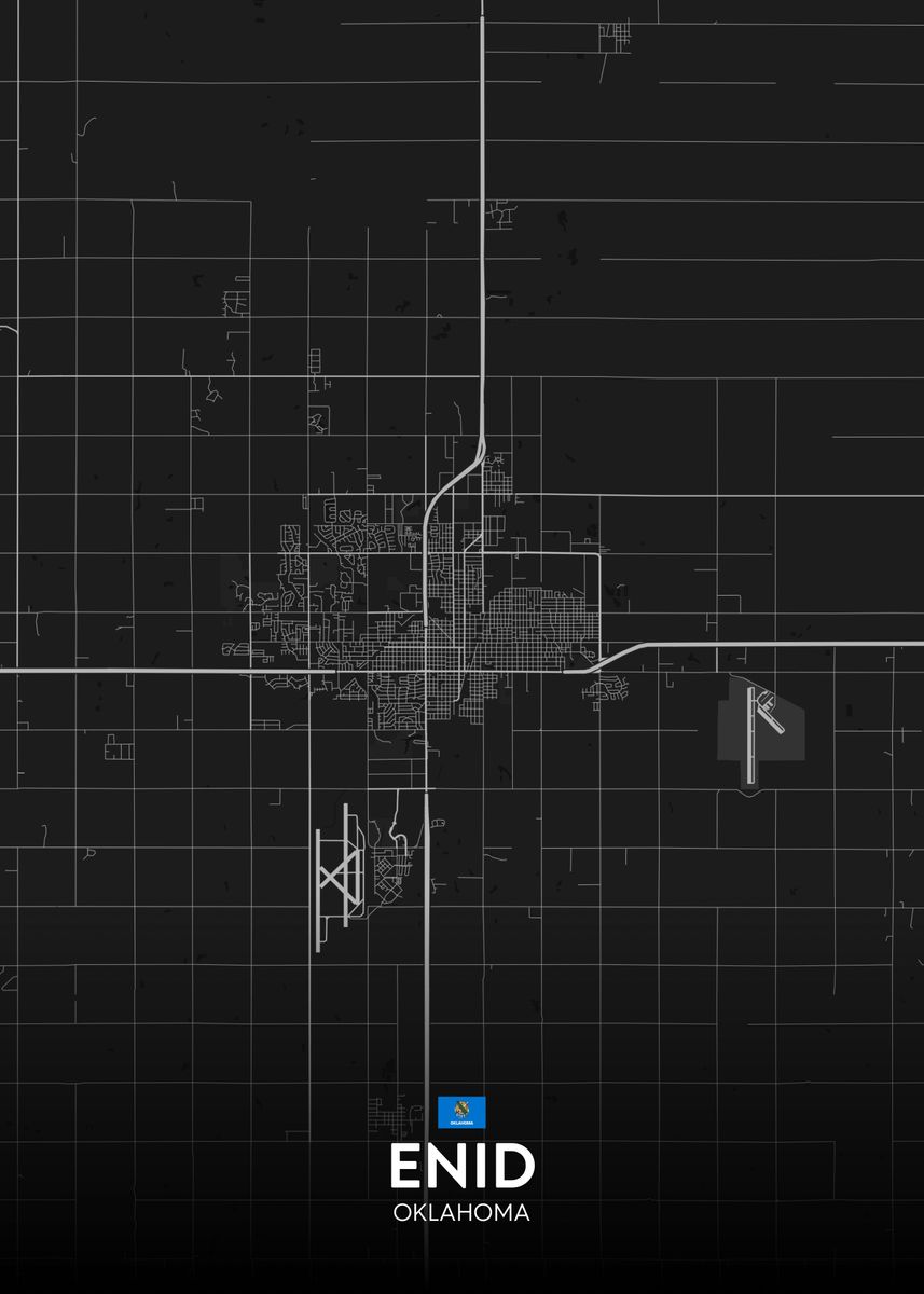 'Enid OK' Poster by IMR Designs Displate