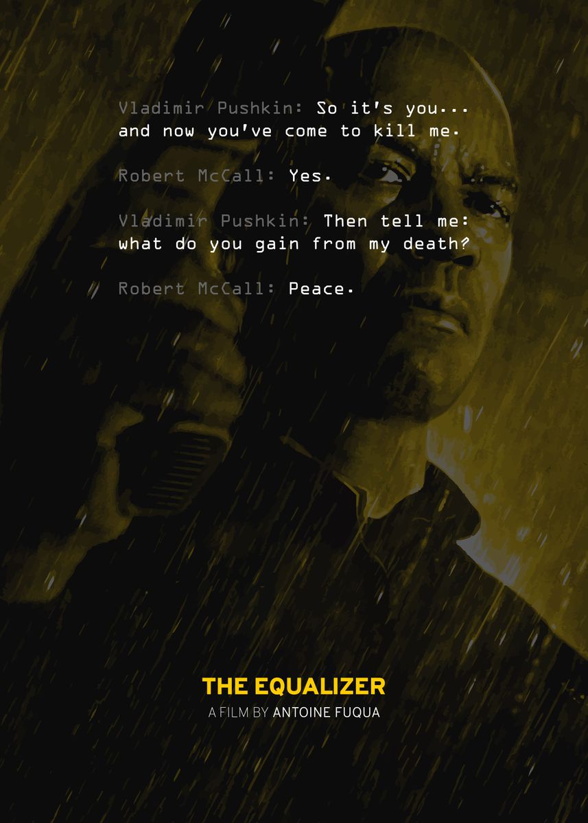 'The Equalizer' Poster by Quoteey Displate