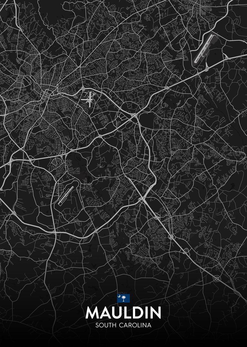 'Mauldin SC' Poster by IMR Designs Displate