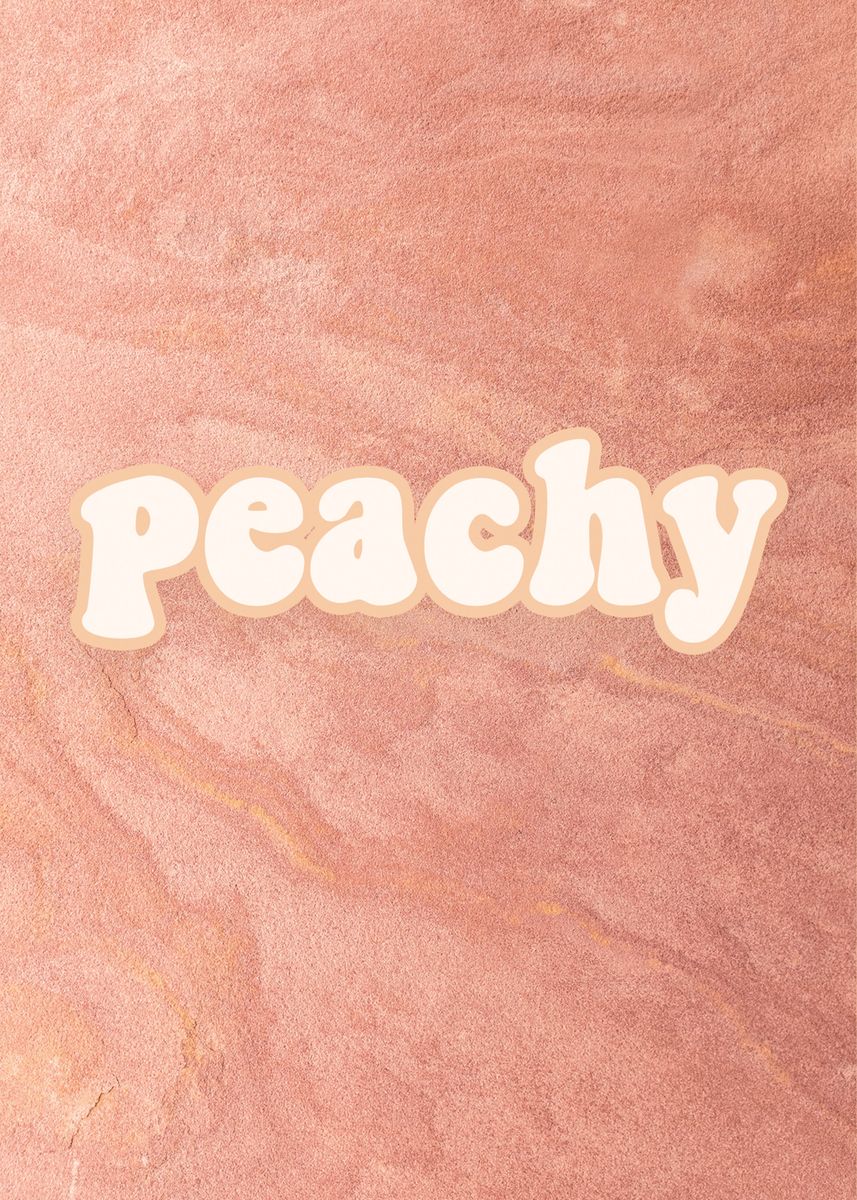 'Peachy Art' Poster by Haus and Hues Displate