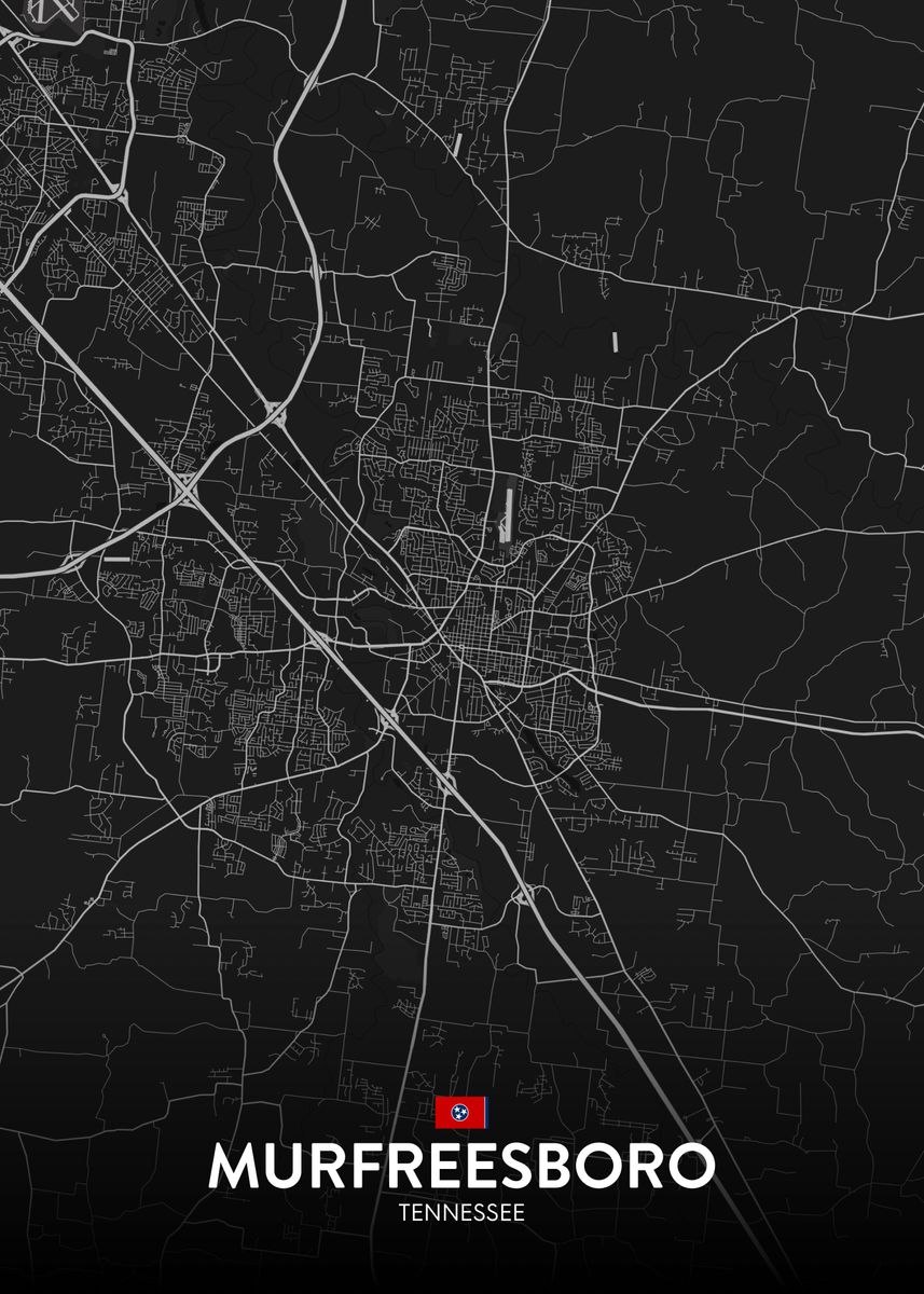 'Murfreesboro TN' Poster by IMR Designs Displate