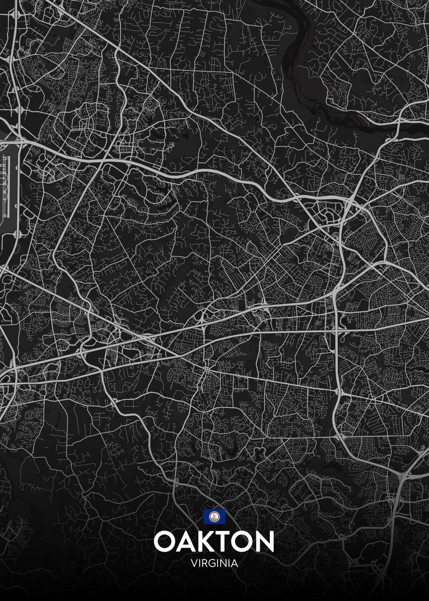 'Oakton VA' Poster by IMR Designs Displate