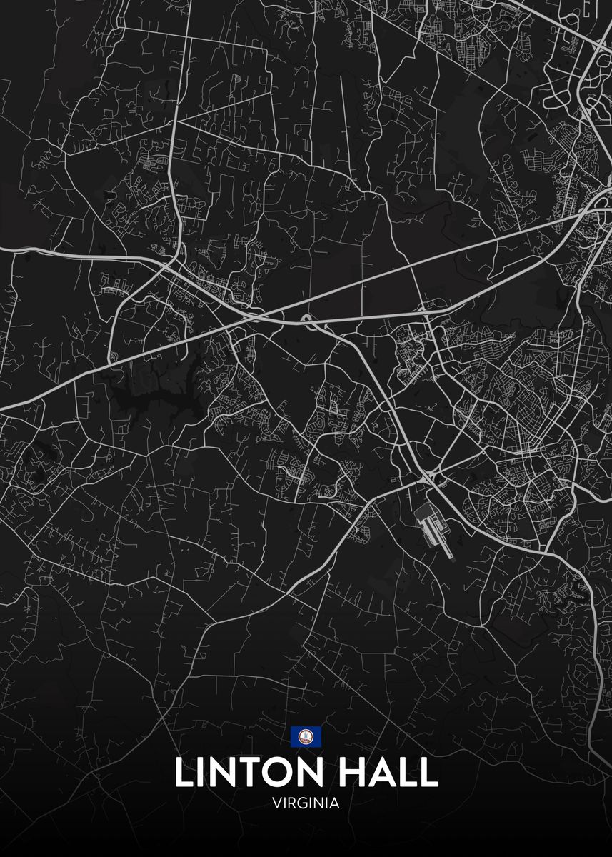 'Linton Hill VA' Poster by IMR Designs Displate