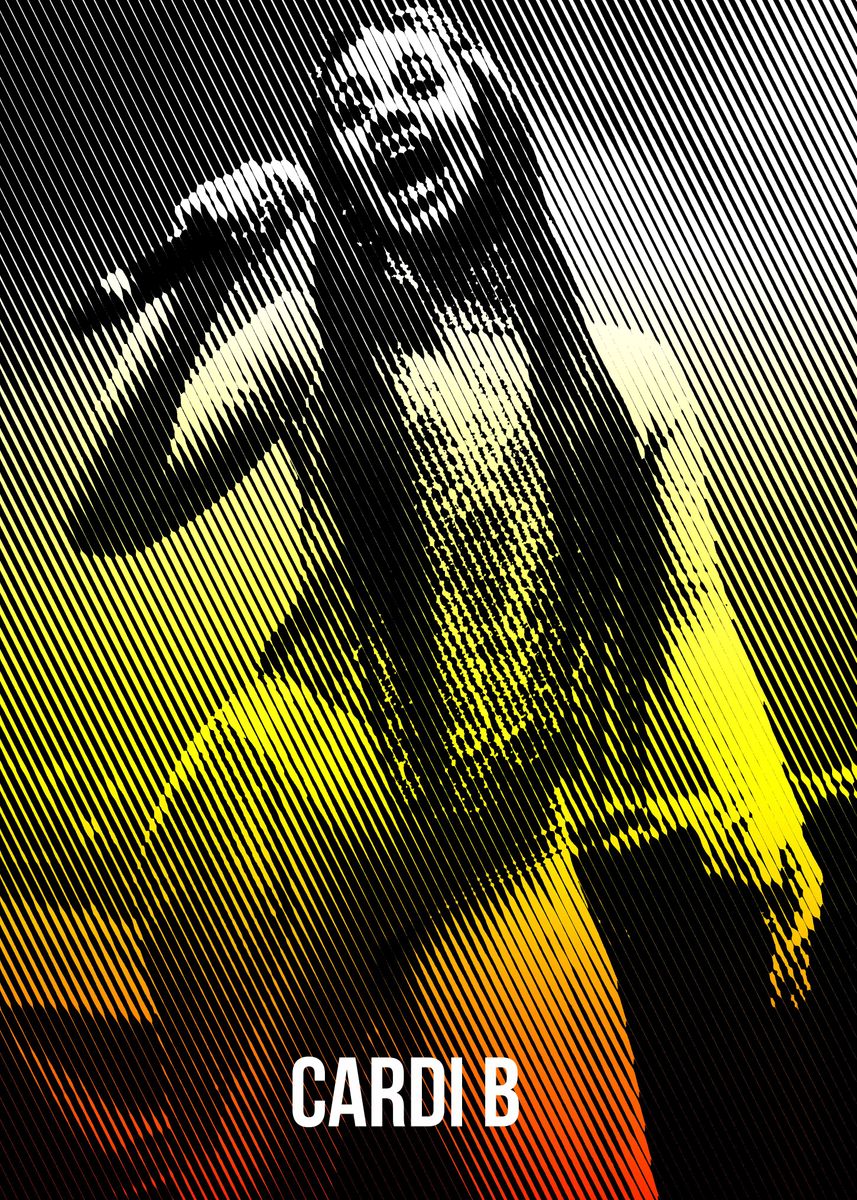 'Cardi B' Poster, picture, metal print, paint by Top Collection Metalic ...