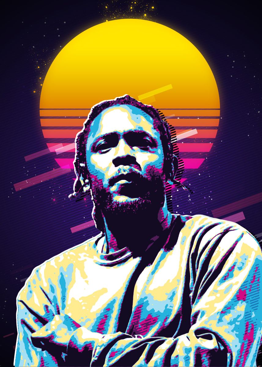 'Kendrick Lamar' Poster, picture, metal print, paint by Trending Music ...