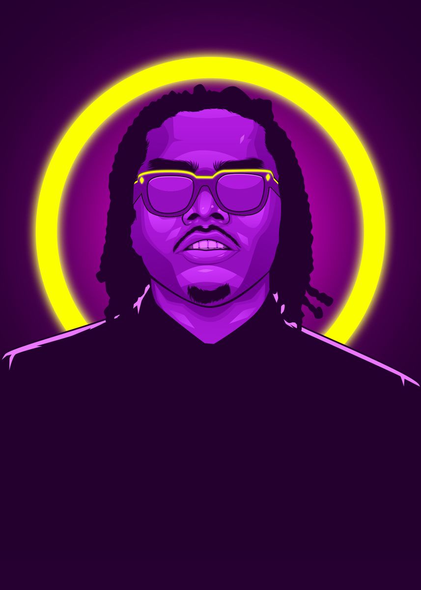 'Gunna Rapper' Poster, picture, metal print, paint by Colorize Studio ...