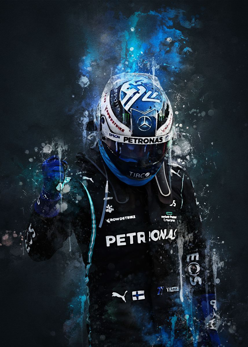 'Valtteri Bottas' Poster by DUKE STUDIO | Displate