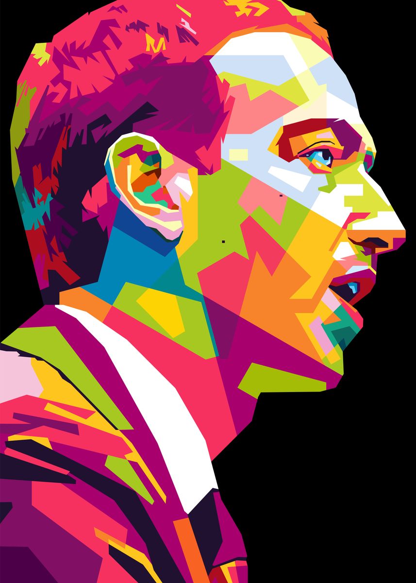 'Mark Zuckerberg in Wpap' Poster, picture, metal print, paint by ...