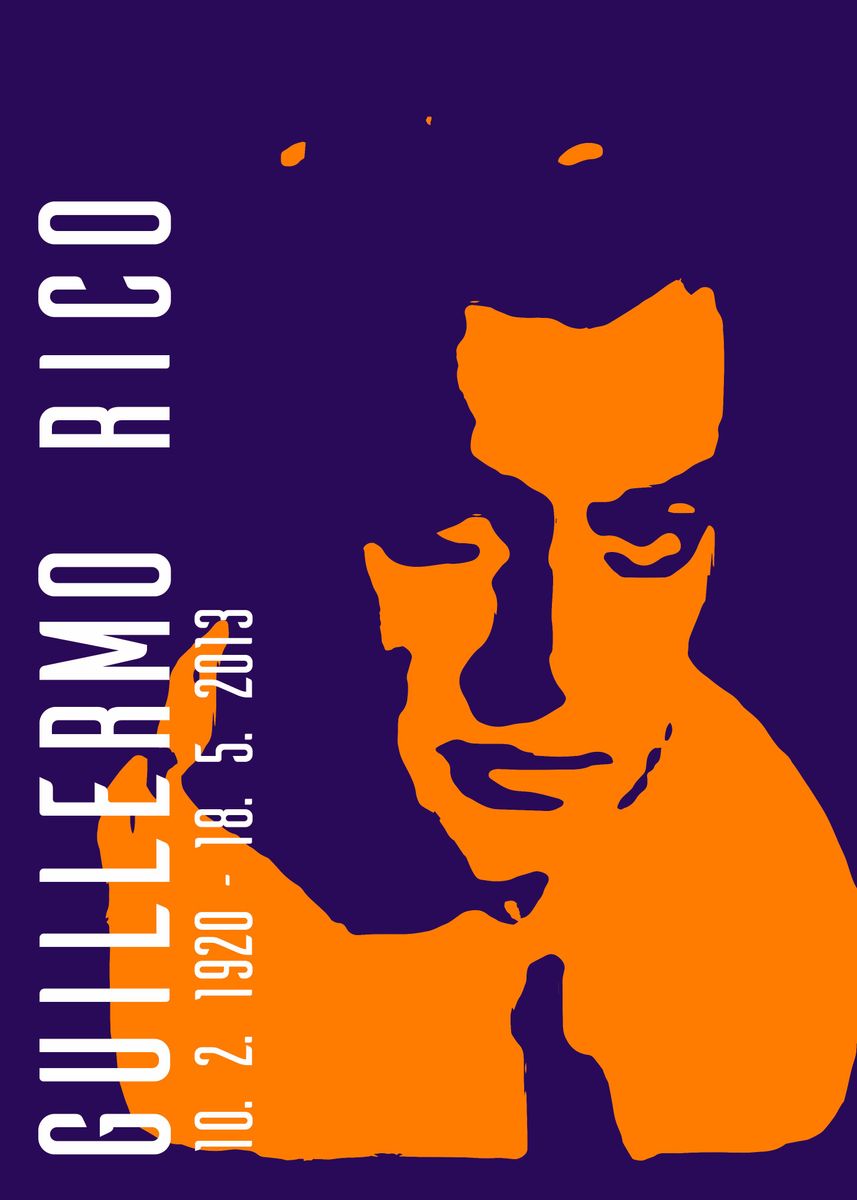 'Guillermo Rico' Poster by Petra Rommelfanger Displate